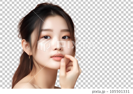 AI-generated woman who obtained whitening at a beauty salon 105501331