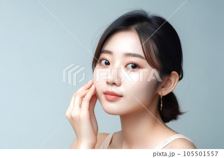 美容エステで美白を手に入れた女性 AI生成 美容エステで美白を手に入れた女性 AI生成 105501557