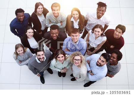 Top view group of successful business people 105503691