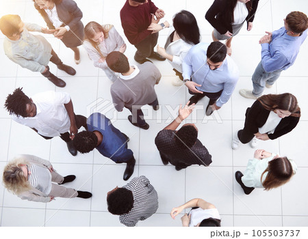 view from the top. successful business team view from the top. successful business team 105503737