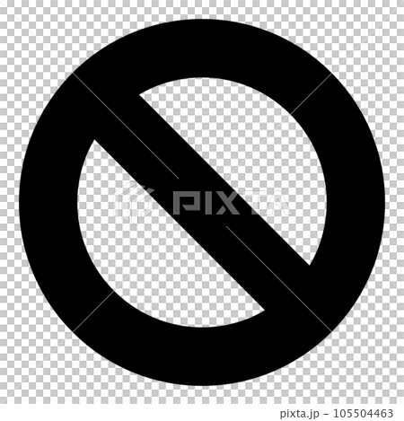 代表交通標誌、車輛關閉的填充樣式圖標 代表交通標誌、車輛關閉的填充樣式圖標 105504463