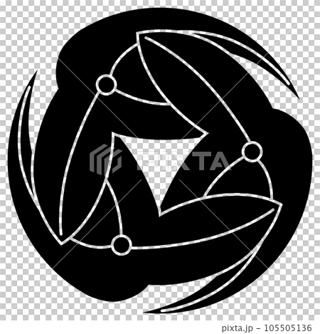 It's a family crest. It is called Omodaka, which is three-folded. It's a family crest. It is called Omodaka, which is three-folded. 105505136