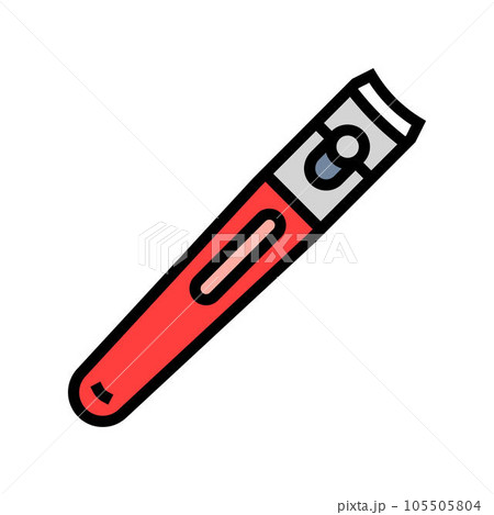 nail clippers hygiene color icon vector illustration 105505804