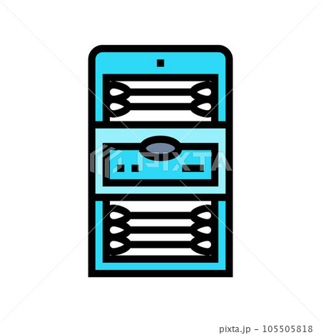 cotton swabs hygiene color icon vector illustration cotton swabs hygiene color icon vector illustration 105505818