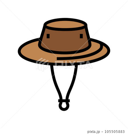 cricket hat cap color icon vector illustration cricket hat cap color icon vector illustration 105505883