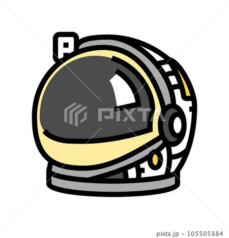 astronaut helmet hat cap color icon vector illustration astronaut helmet hat cap color icon vector illustration 105505884