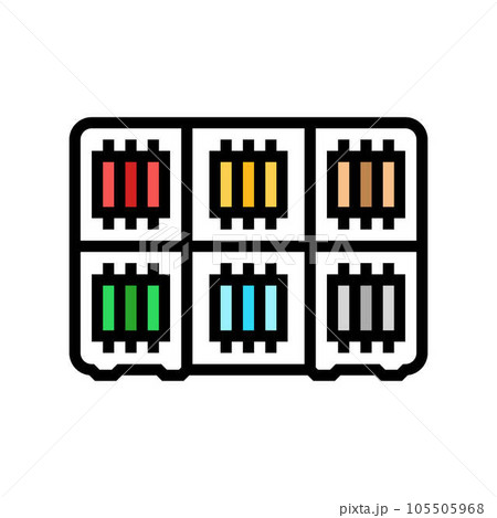 thread organizer embroidery hobby color icon vector illustration 105505968