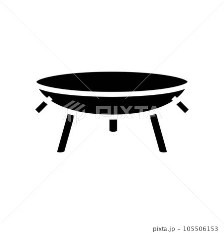 foldable fire pit glamping glyph icon vector illustration foldable fire pit glamping glyph icon vector illustration 105506153