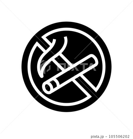 no campfires emergency glyph icon vector illustration 105506202