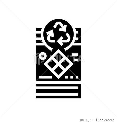 chemical waste management glyph icon vector illustration 105506347