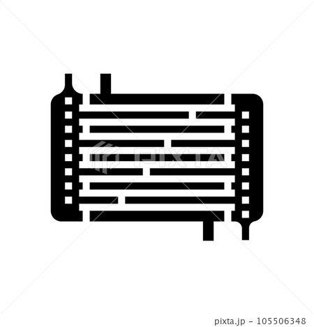 heat exchange apparatus engineer glyph icon vector illustration 105506348