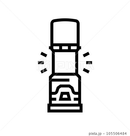 camping lantern glamping line icon vector illustration 105506484