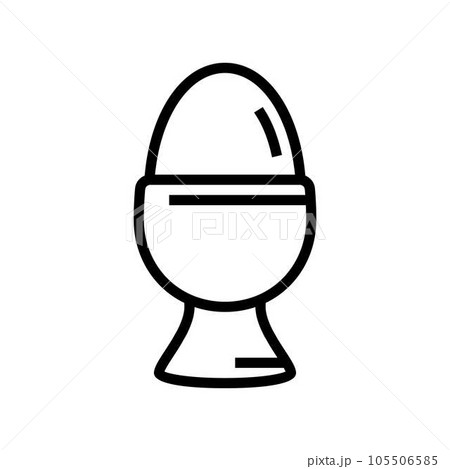 egg cup line icon vector illustration 105506585