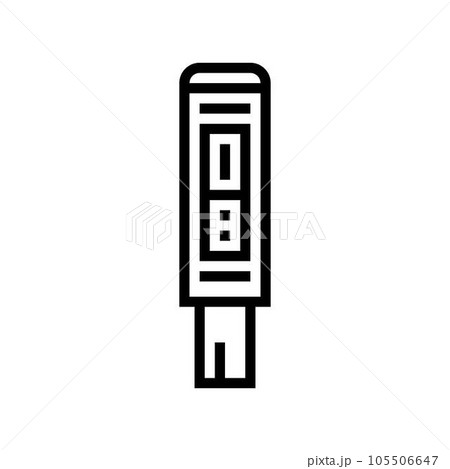 ph meter engineer line icon vector illustration 105506647
