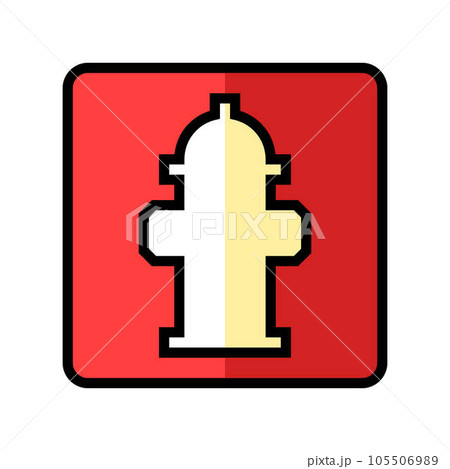 fire ladder emergency color icon vector illustration 105506989