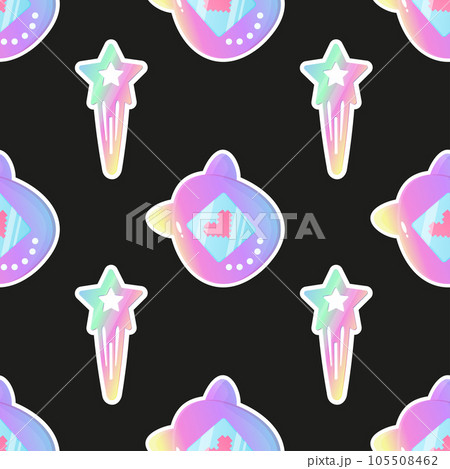 Tomagotchi hairpin nostalgia pattern 00s , 2000, barbiecore Tomagotchi hairpin nostalgia pattern 00s , 2000, barbiecore 105508462