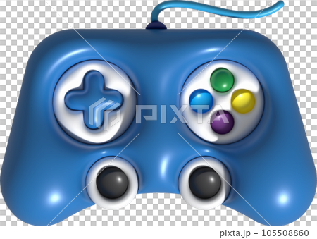 3d icon joystick gamepad game console or game controller Computer game. minimalist cartoon style 3d icon joystick gamepad game console or game controller Computer game. minimalist cartoon style 105508860