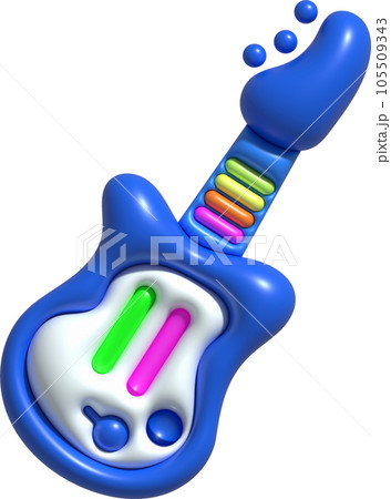 3d icon toy guitar,Funny children's toys 105509343