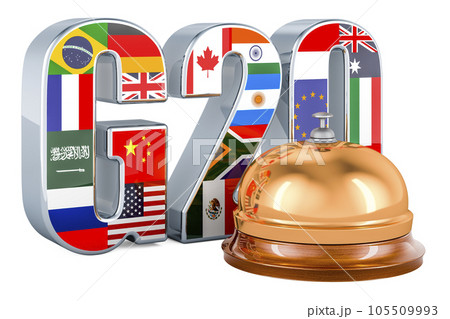 G20 with reception bell, 3D rendering 105509993