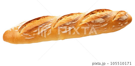 French bread isolated 105510171