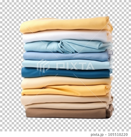 Stack of clothes isolated Stack of clothes isolated 105510220