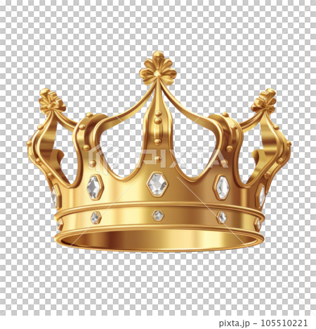 Golden crown isolated Golden crown isolated 105510221
