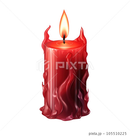 Red candle isolated Red candle isolated 105510225