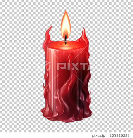 Red candle isolated Red candle isolated 105510225