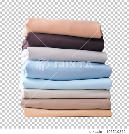 Stack of clothes isolated 105510232
