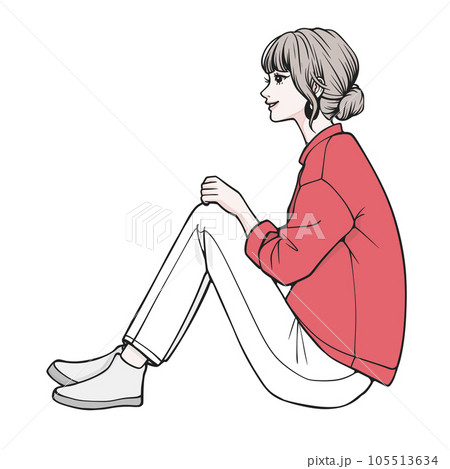 女性のイラスト素材 105513634