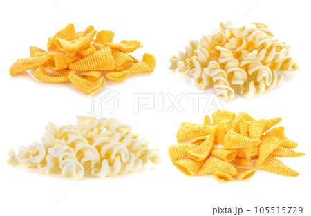 Crunchy snacks on a white background 105515729