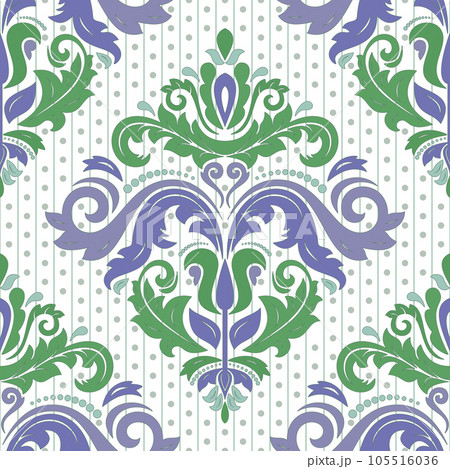 Orient Damask Seamless Background With Arabesques Orient Damask Seamless Background With Arabesques 105516036