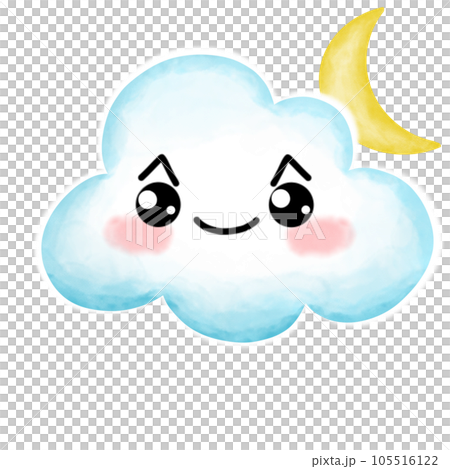 Cute clouds in the sky 105516122