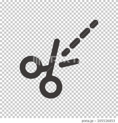 Simple and easy-to-use cut-off dotted line icon ideal for product design, application development and programming Simple and easy-to-use cut-off dotted line icon ideal for product design, application development and programming 105516853