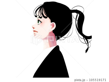 就職活動中の女性シンプルなイラスト2 就職活動中の女性シンプルなイラスト2 105519171