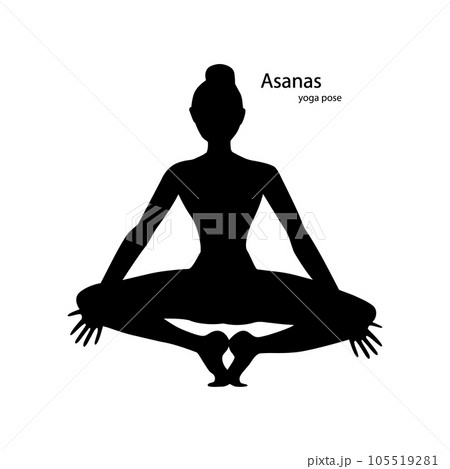 Yoga Pose, Woman Handstand Silhouette, Vector Outline Portrait, Gymnast  Figure, Black And White Contour Drawing Stock V… | Gymnastics, Contour  drawing, Yoga drawing