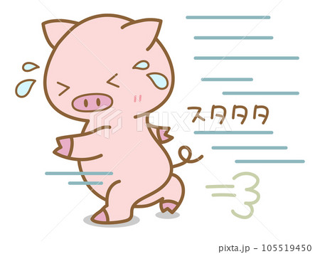 スタタタと走るぶた スタタタと走るぶた 105519450