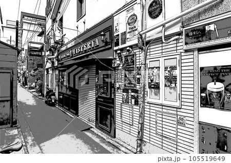 【マンガカット風京都】昼の飲み屋街は夜の残り香が漂う異空間 105519649