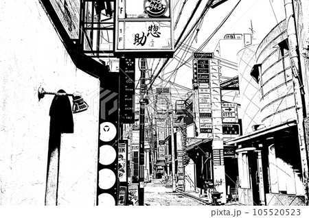 【京都白黒】昼の飲み屋街は夜の残り香が漂う異空間 【京都白黒】昼の飲み屋街は夜の残り香が漂う異空間 105520523