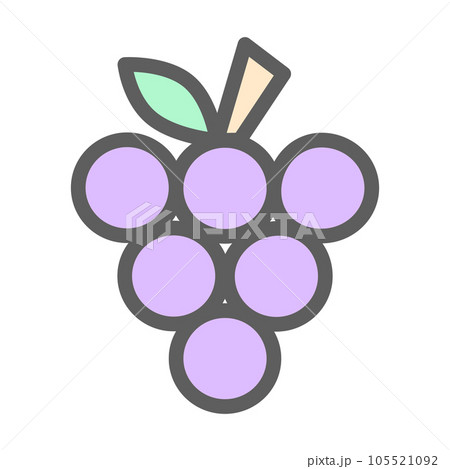 purple pastel grape flat 105521092