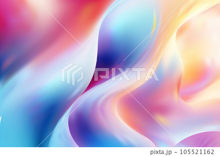 Bright abstract backgraund with vertical waves of opalescent liquid Bright abstract backgraund with vertical waves of opalescent liquid 105521162
