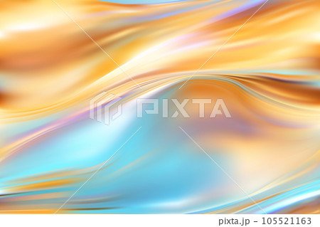 Delicate golden abstract hologram background with soft gold and blue waves Delicate golden abstract hologram background with soft gold and blue waves 105521163