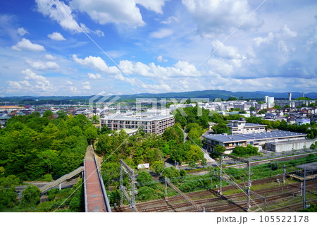 近鉄高の原からの風景・若草山方面 近鉄高の原からの風景・若草山方面 105522178
