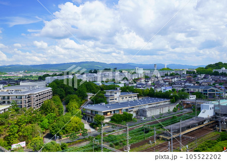 近鉄高の原からの風景・若草山方面 近鉄高の原からの風景・若草山方面 105522202