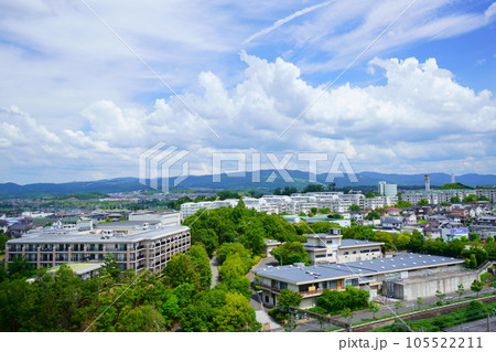 近鉄高の原からの風景・若草山方面 105522211