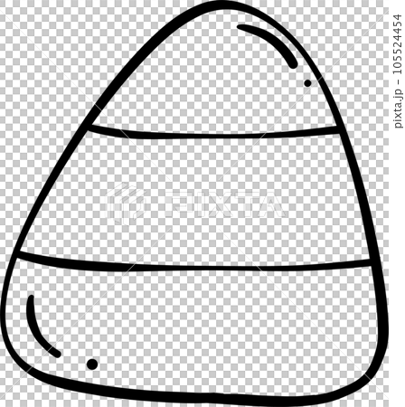 Halloween Candy Doodle, Cute Outline Illustration for Trick or Treat Fun Halloween Candy Doodle, Cute Outline Illustration for Trick or Treat Fun 105524454