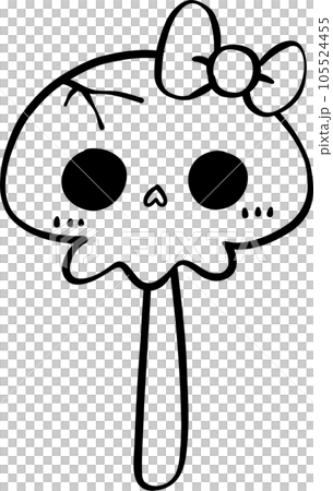 Halloween Candy Doodle, Cute Outline Illustration for Trick or Treat Fun Halloween Candy Doodle, Cute Outline Illustration for Trick or Treat Fun 105524455
