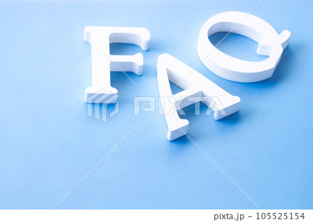 白い文字のFAQ 105525154