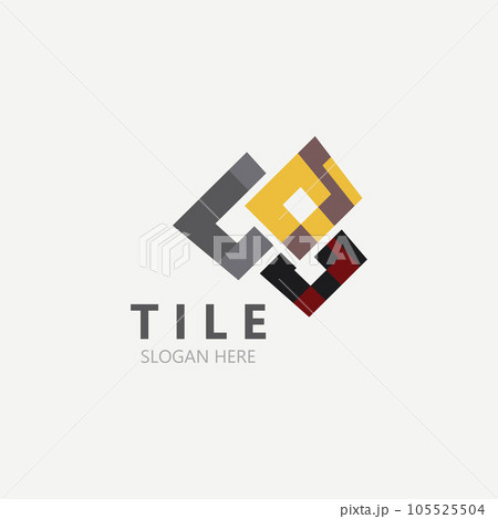 Elegant Tile Flooring Logo Design business Template 105525504