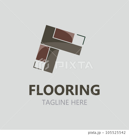 Flooring Logo design, custom Layer company Vector elegant parquet Illustration 105525542